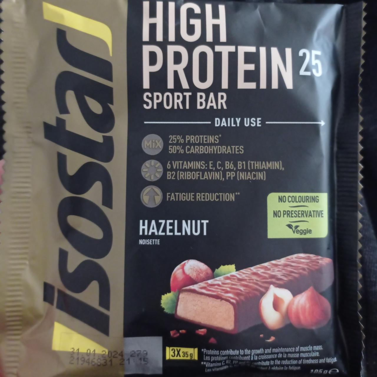 Фото - High Protein Sport Bar Hazelnut Isostar