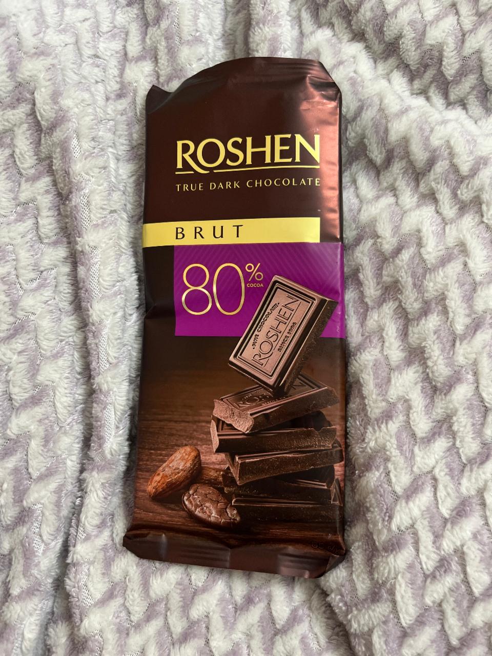Фото - Шоколад 80% черный Brut Roshen
