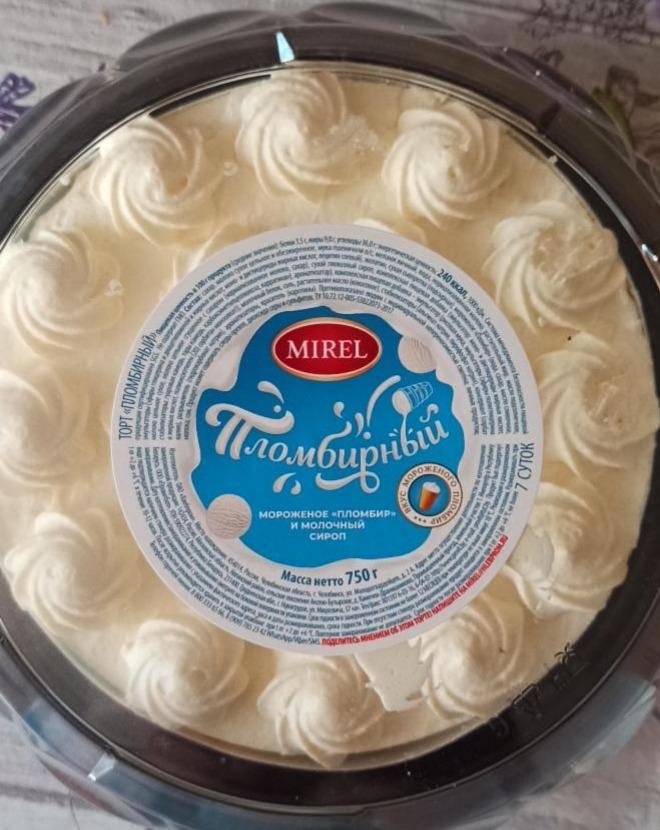 Фото - Торт мороженое Пломбирный и молочный сироп Mirel