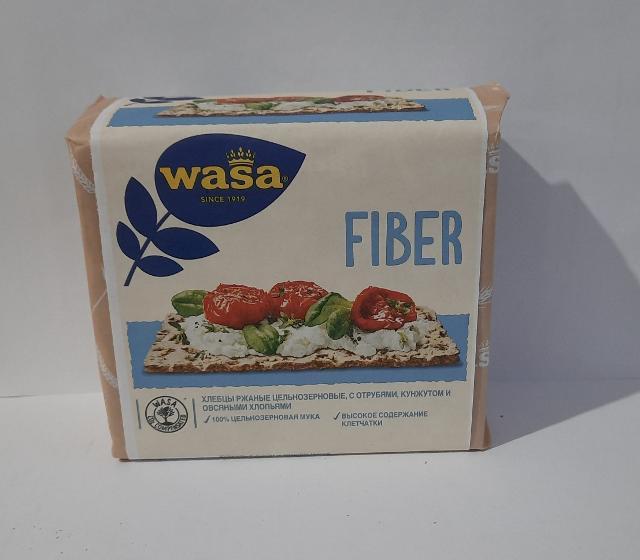 Фото - Хлебцы ржаные цельнозерновые с отрубями, кунжутом и овсяными хлопьями Hafer&Sesam Fiber WASA