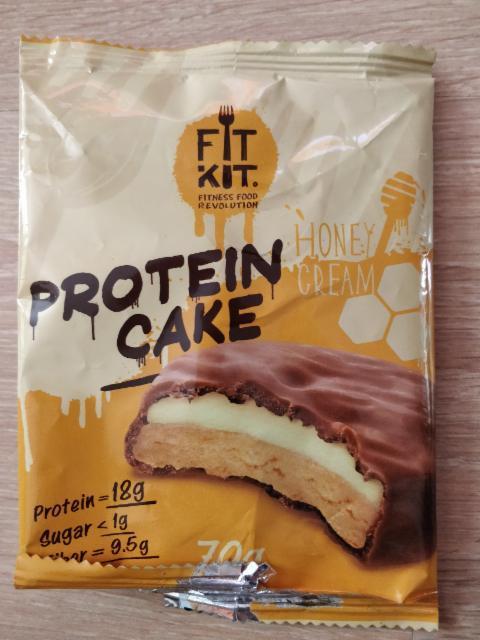 Фото - Protein cake Honey cream Fit Kit