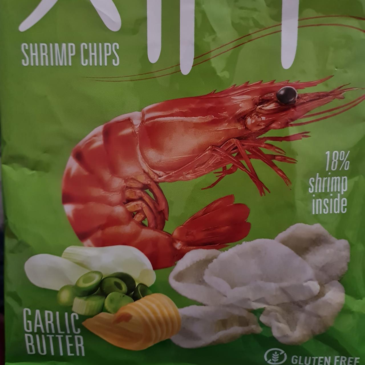 Фото - Креветочные чипсы чеснок-сливочное масло Shrips