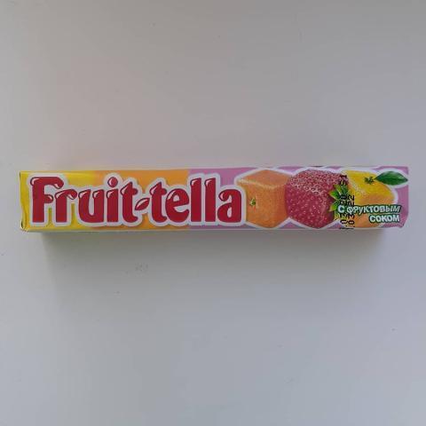 Фото - жевательные конфеты ассорти с фруктовым соком (со вкусами клубники, апельсина и лимона) Фрутелла Fruit-tella