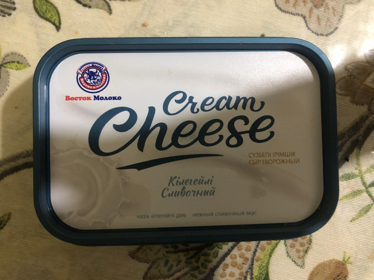 Фото - Сыр творожный сливочный cream cheese Восток Молоко