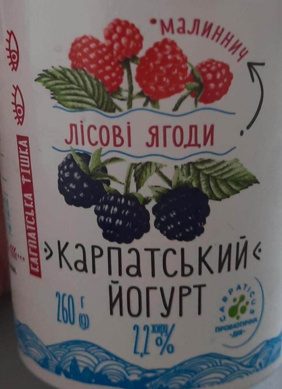 Фото - Йогурт питьевой Карпатский лесная ягода 2.2% Галичина