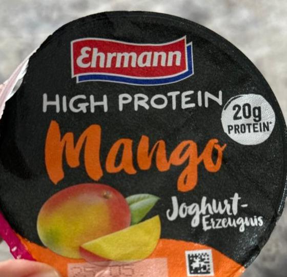 Фото - протеиновый йогурт манго Ehrmann
