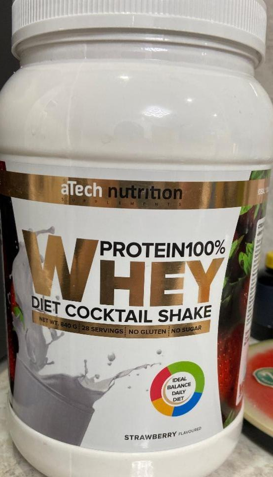 Фото - Сывороточный протеин со вкусом шоколада aTech nutrition