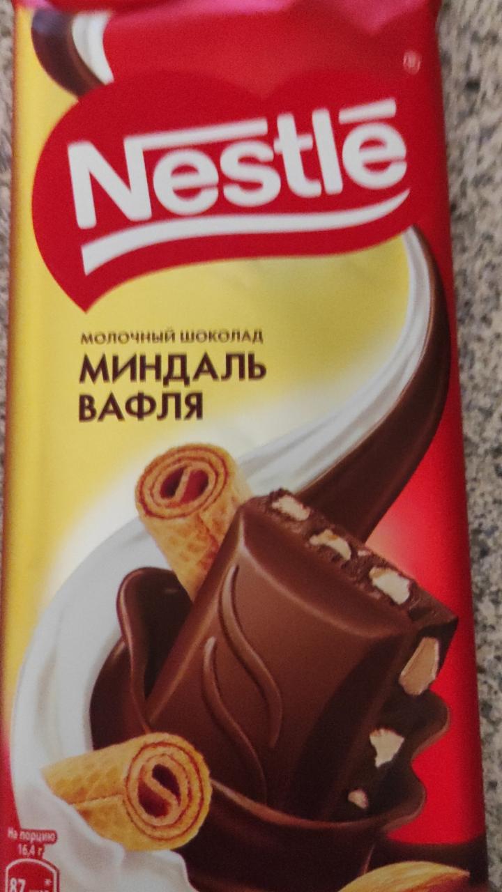 Фото - Молочный шоколад Миндаль вафля Nestle