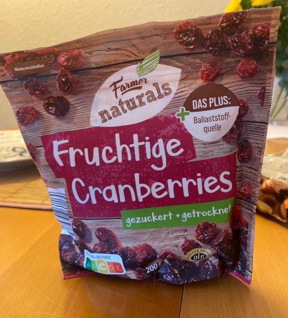Фото - Клюква сушеная Fruchtige Cranberries Farmer