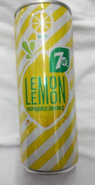 Фото - искрящийся лимонад напиток сильногазированный lemon 7up