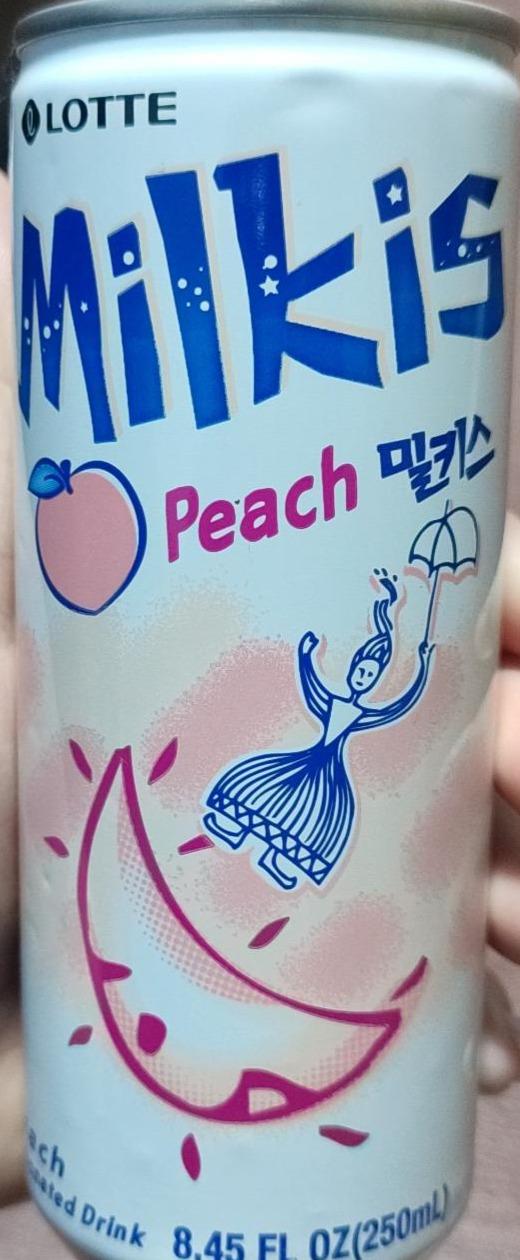 Фото - Газированный молочный напиток персик Milkis Lotte