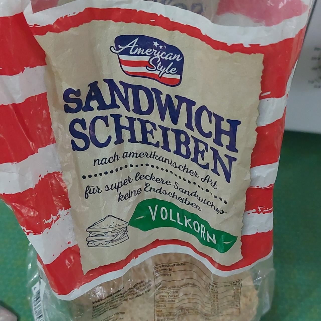 Фото - хлеб для сендвичей SANDWICH SCHEIBEN VOLLKORN Ameriсan Style