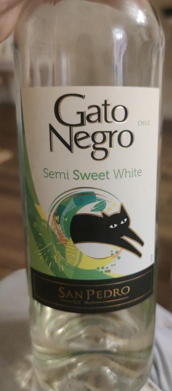 Фото - Полусладкое вино Semi Sweet White Gato Negro