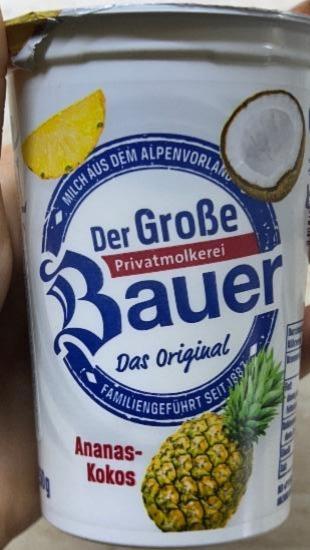 Фото - Йогурт с наполнителем ананас-кокос Der GroBe Bauer