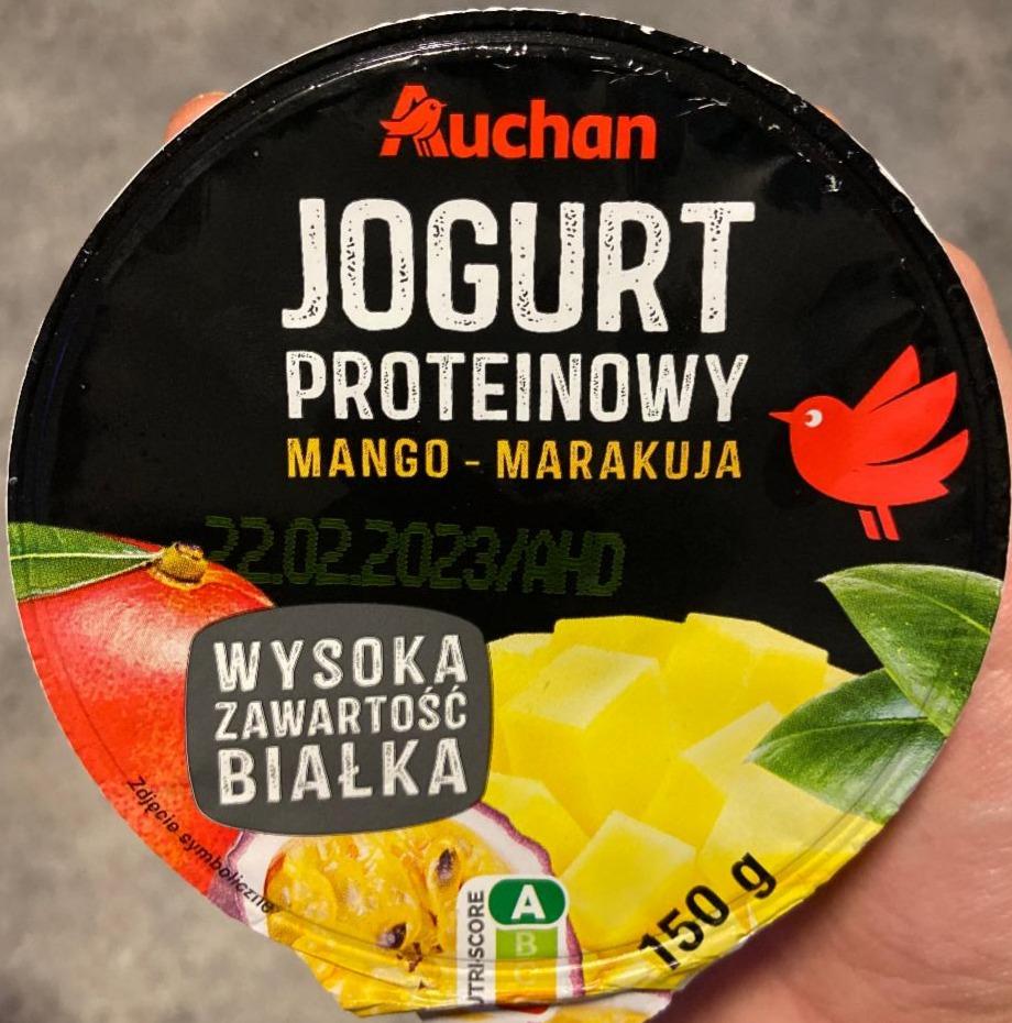 Фото - Йогурт протеиновый 0% со вкусом манго-маракуйя Jogurt Proteinowy Auchan