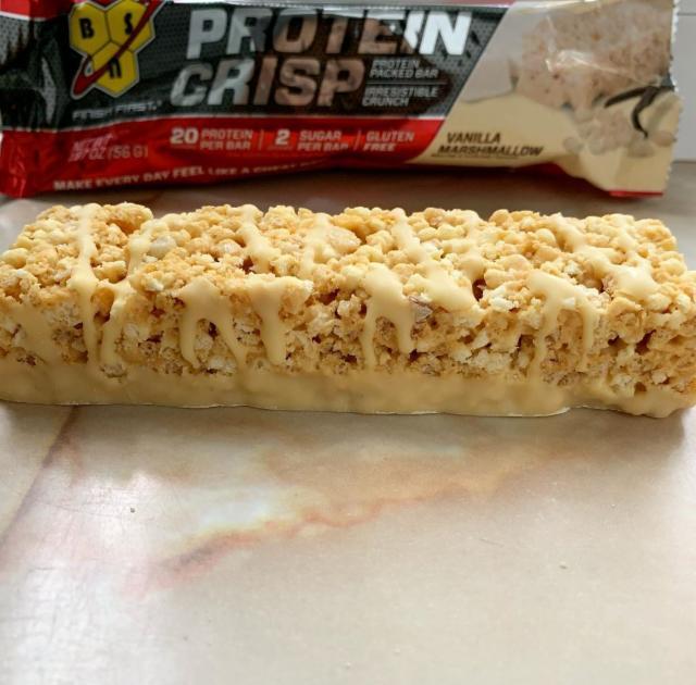 Фото - Протеиновый батончик BSN Protein Crisp - Ваниль, Маршмэллоу vanilla marshmallow flavor