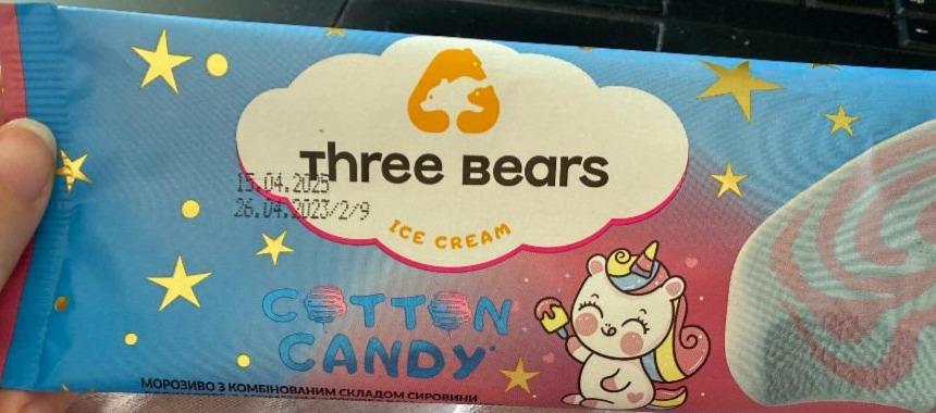 Фото - Мороженое со вкусом сладкой ваты Cotton Candy Three Bears Три Медведя
