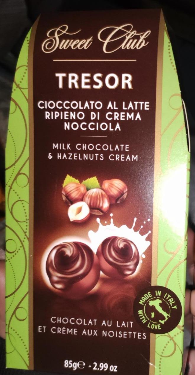 Фото - конфеты молочный шоколад с фундуком Trezor