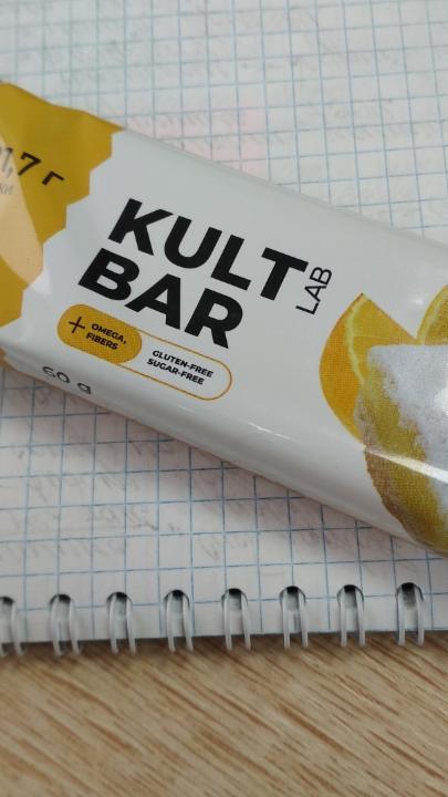 Фото - протеиновый батончик лимонный пирог Kult lab bar