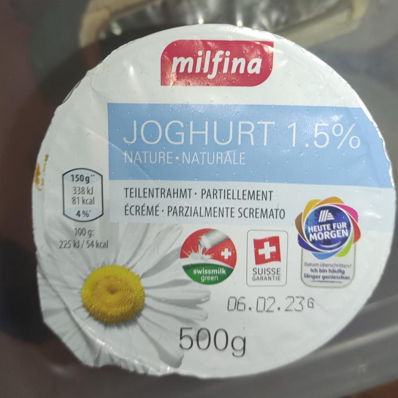 Фото - Jogurt 1.5% Nature Milfina