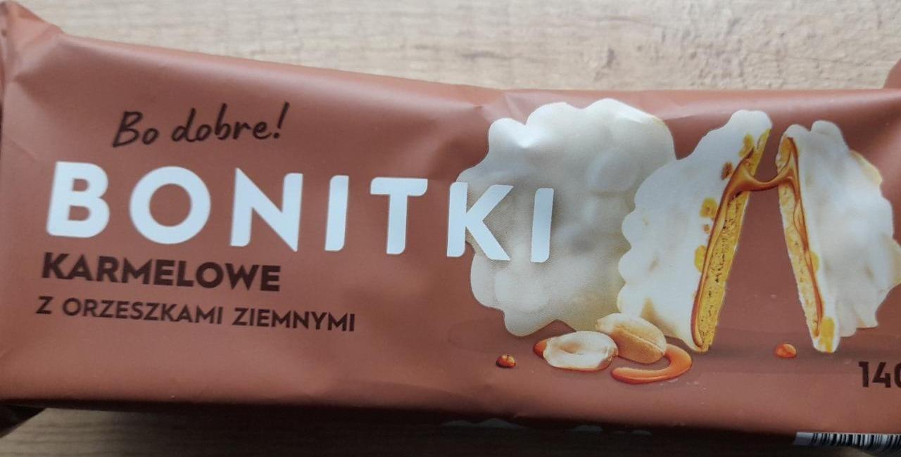 Фото - Печенье с белым шоколадом karmelowe z orzeszkami ziemnymi Bonitki