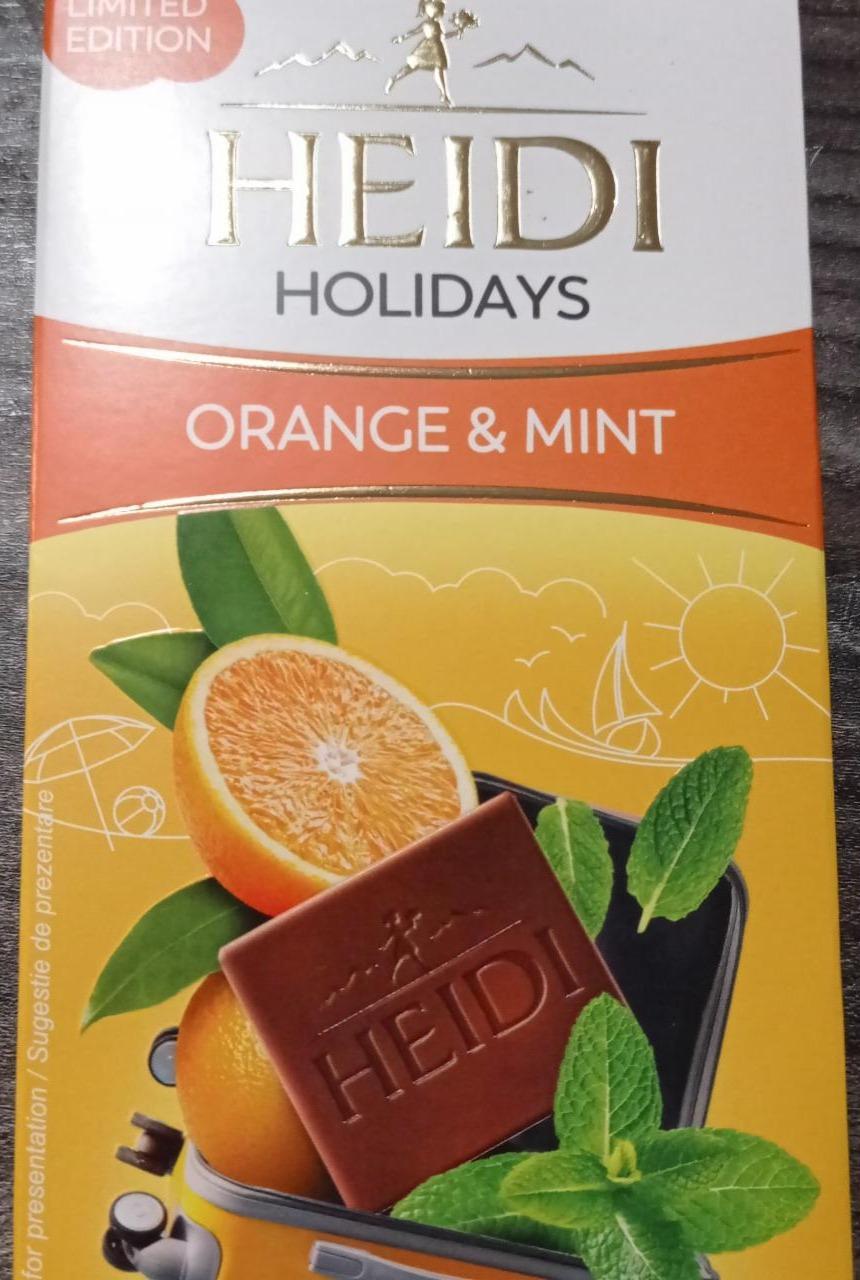 Фото - Молочный шоколад orange&mint Heidi holidays