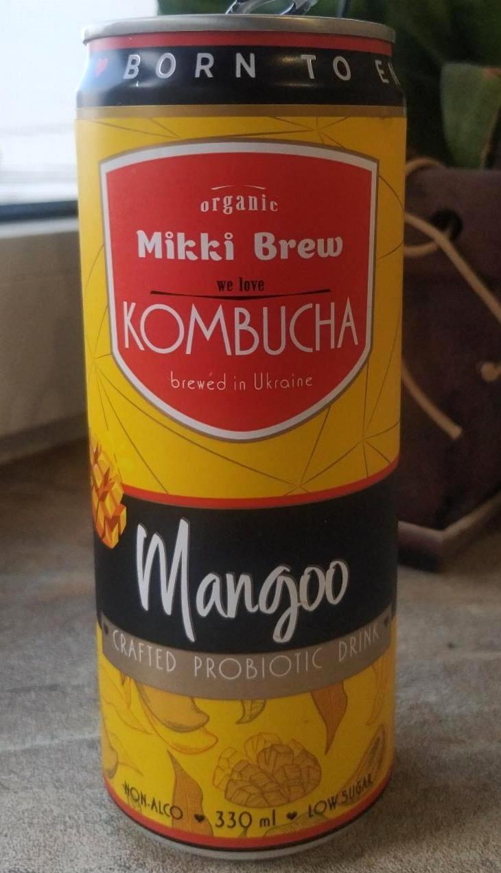Фото - Напиток безалкогольный Комбуча Манго Mangoo Kombucha Mikki Brew