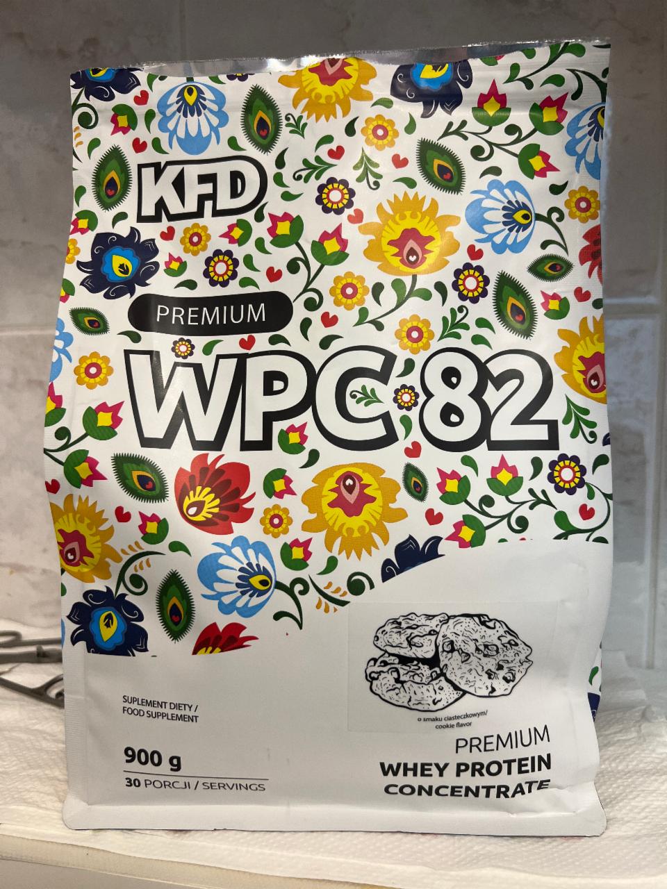Фото - WPC 82 premium whey protein concentrate o smaku ciasteczkowym KFD Premium