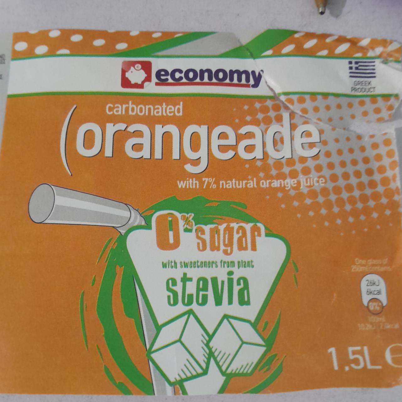 Фото - газированный апельсиновый напиток без сахара Economy