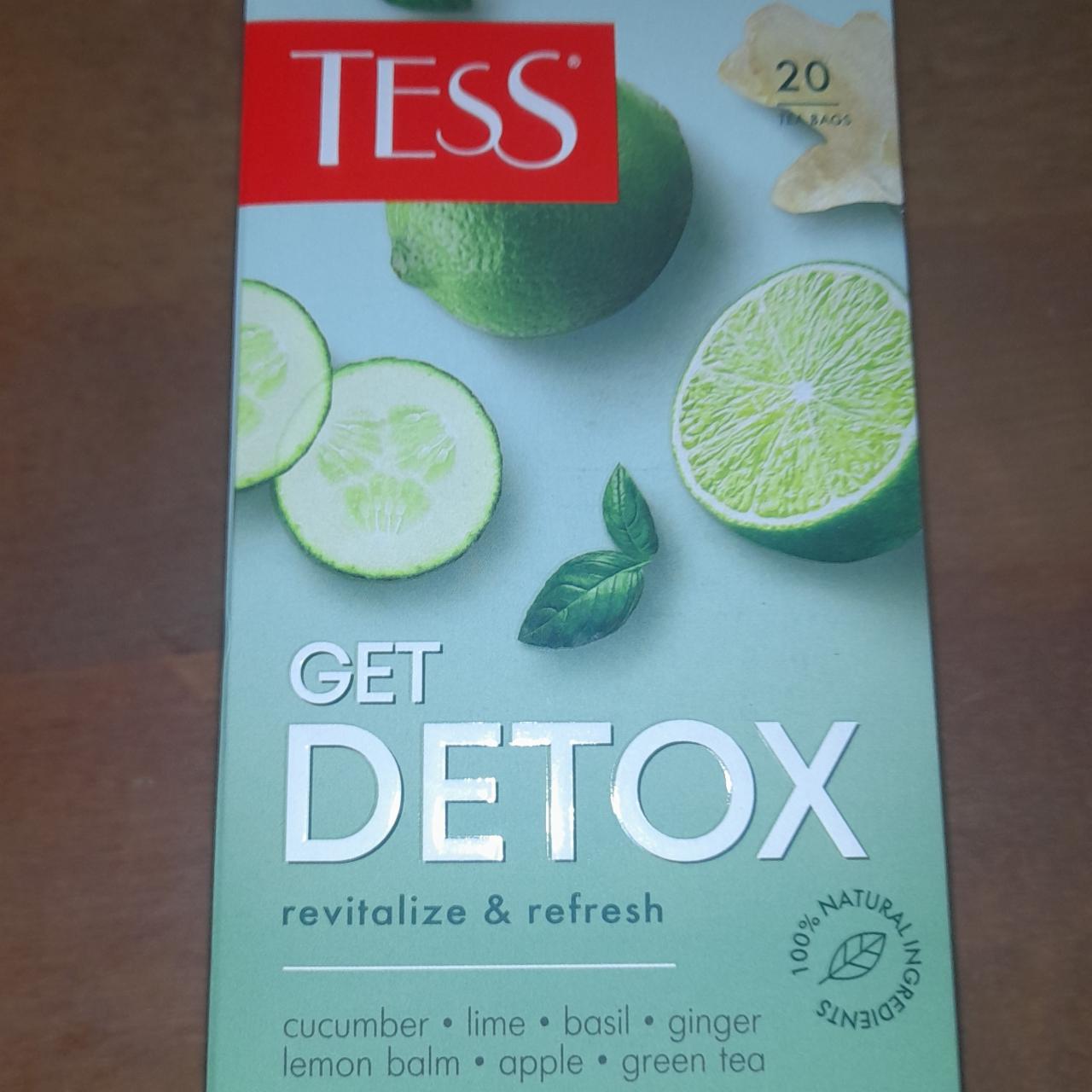 Фото - Чай зеленый байховый с ароматом лайма и свежего огурца Detox Tess
