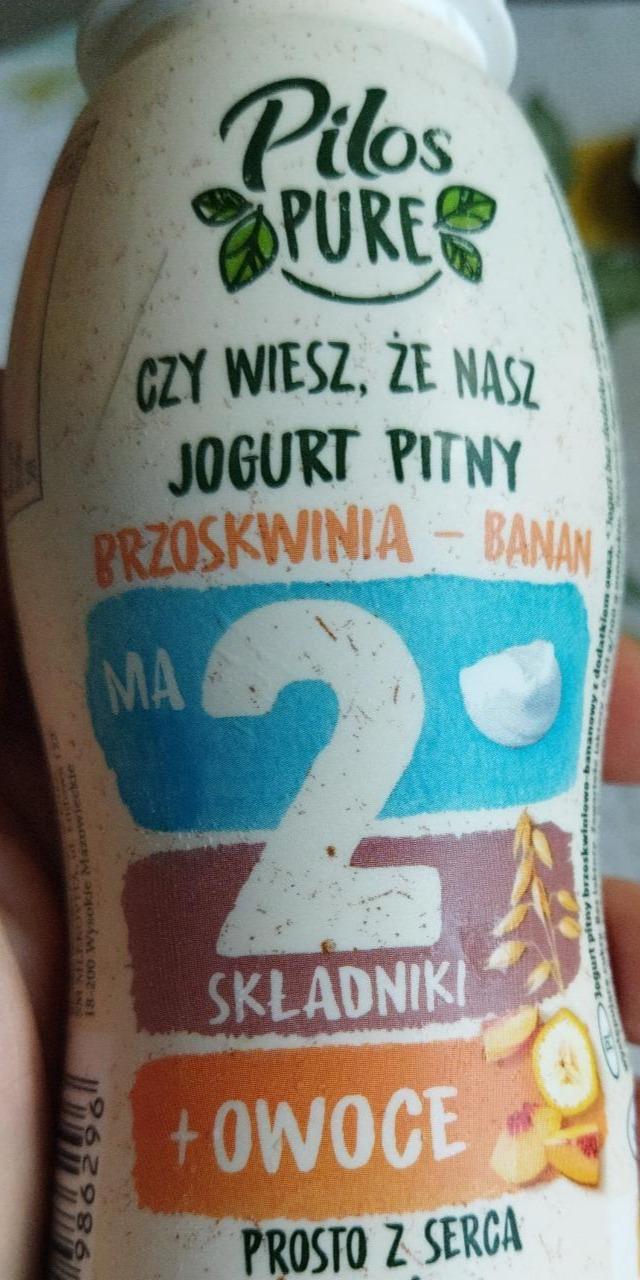 Фото - питьевой йогурт персик-банан Pilos
