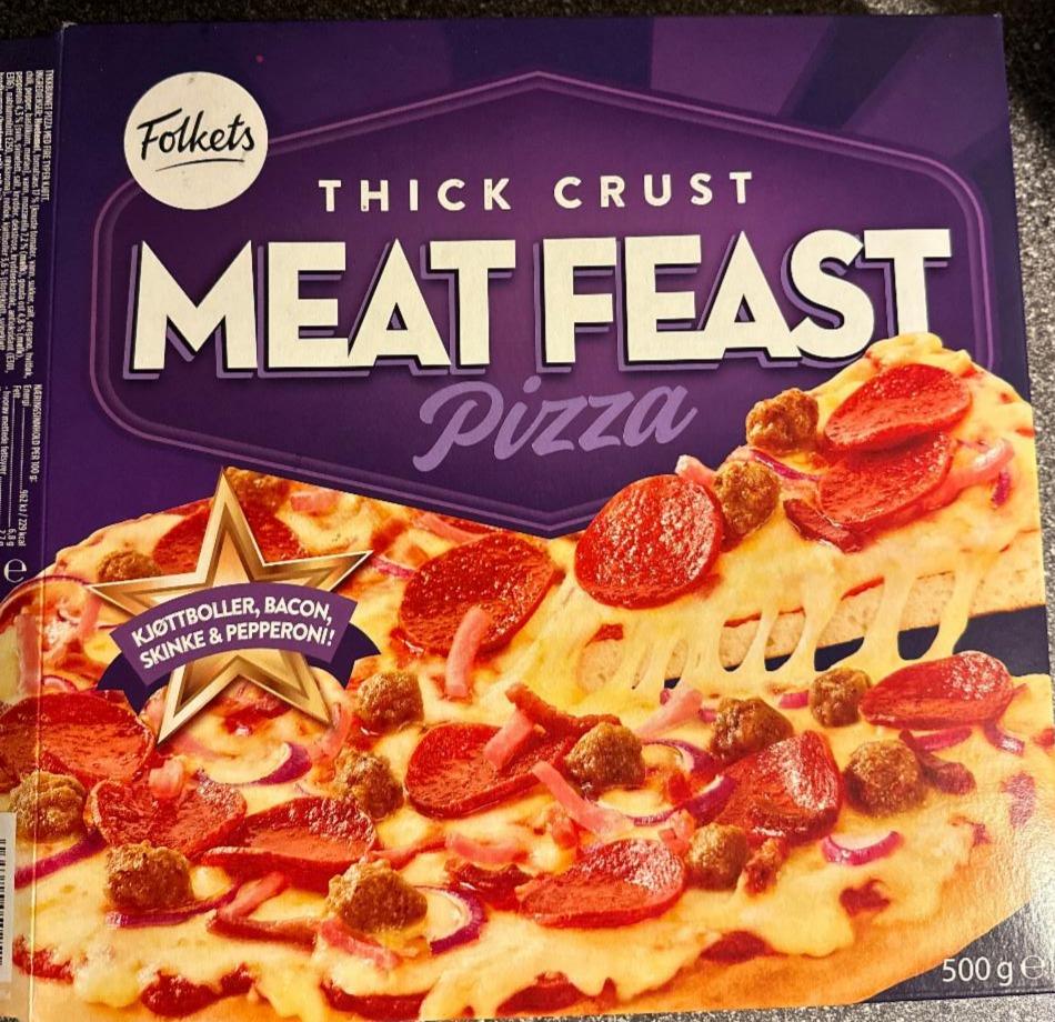 Фото - Пицца замороженная мясная Meat Feast Pizza Folkets
