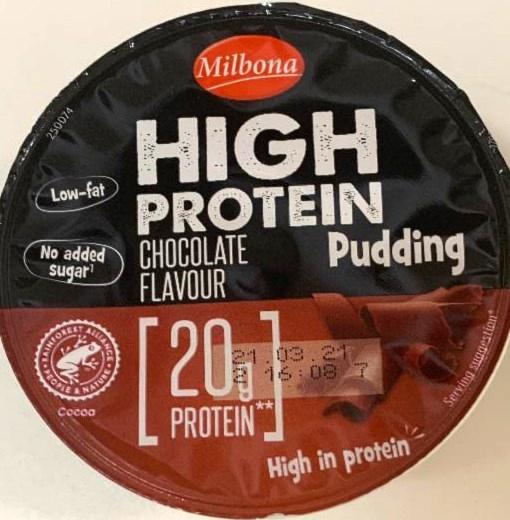 Фото - пудинг шоколадный High Protein Milbona
