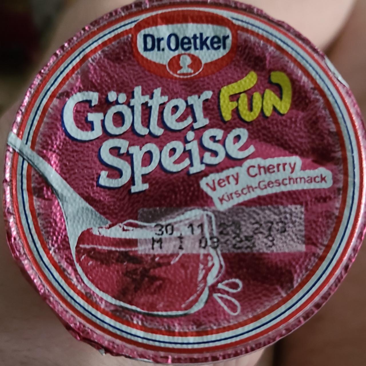 Фото - Желе со вкусом вишни Götter fun speise Very Cherry Dr. Oetker