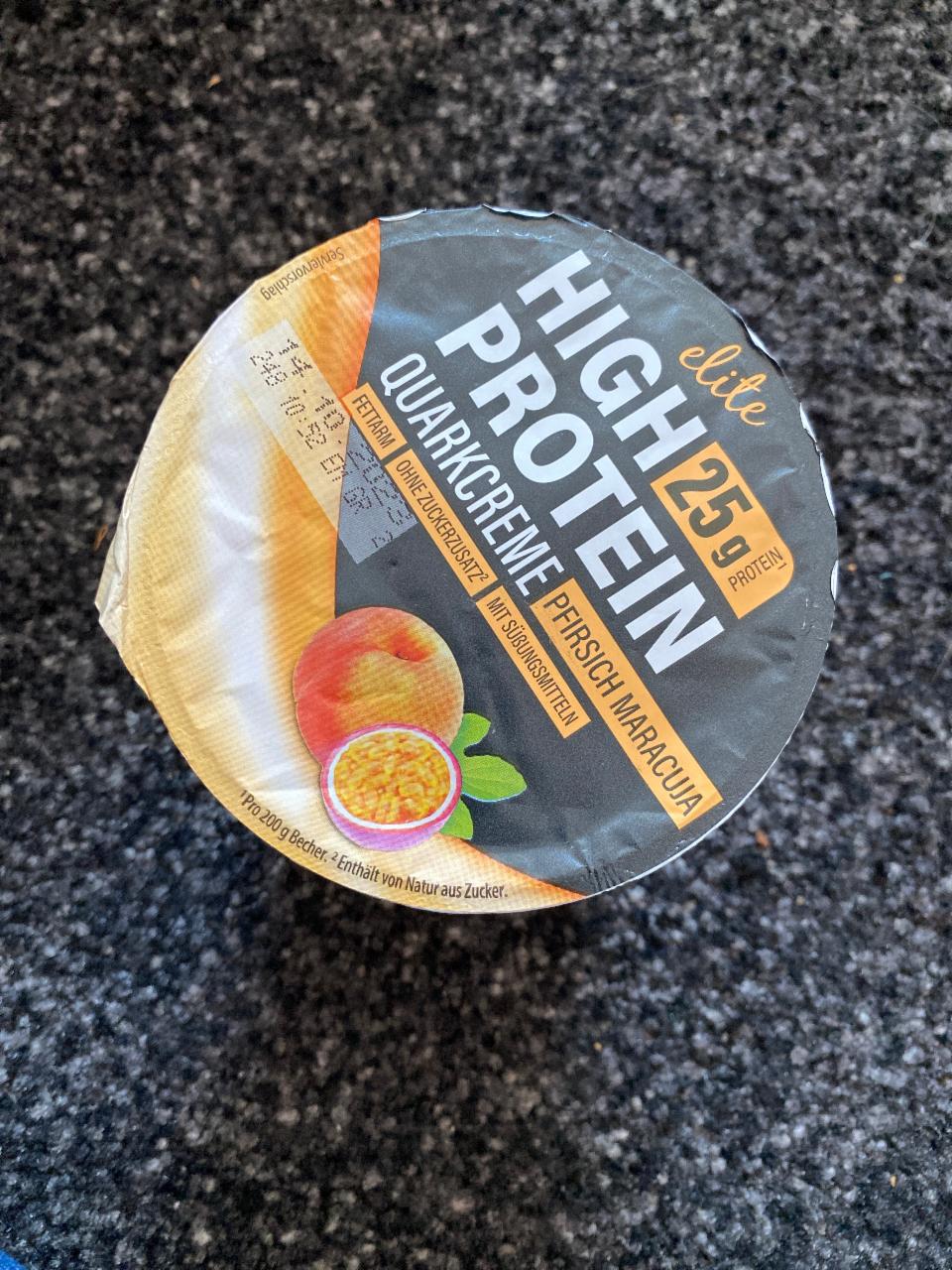 Фото - протеиновый йогурт маракуйя-персик Elite