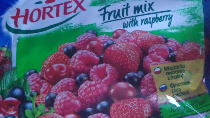 Фото - фруктовая смесь с малиной Fruit mix with raspberry Hortex