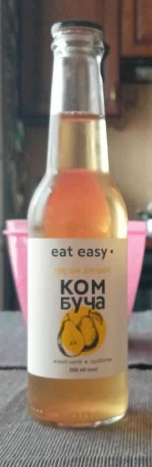 Фото - Напиток безалкогольный Комбучая груша-дюшес Eat Easy