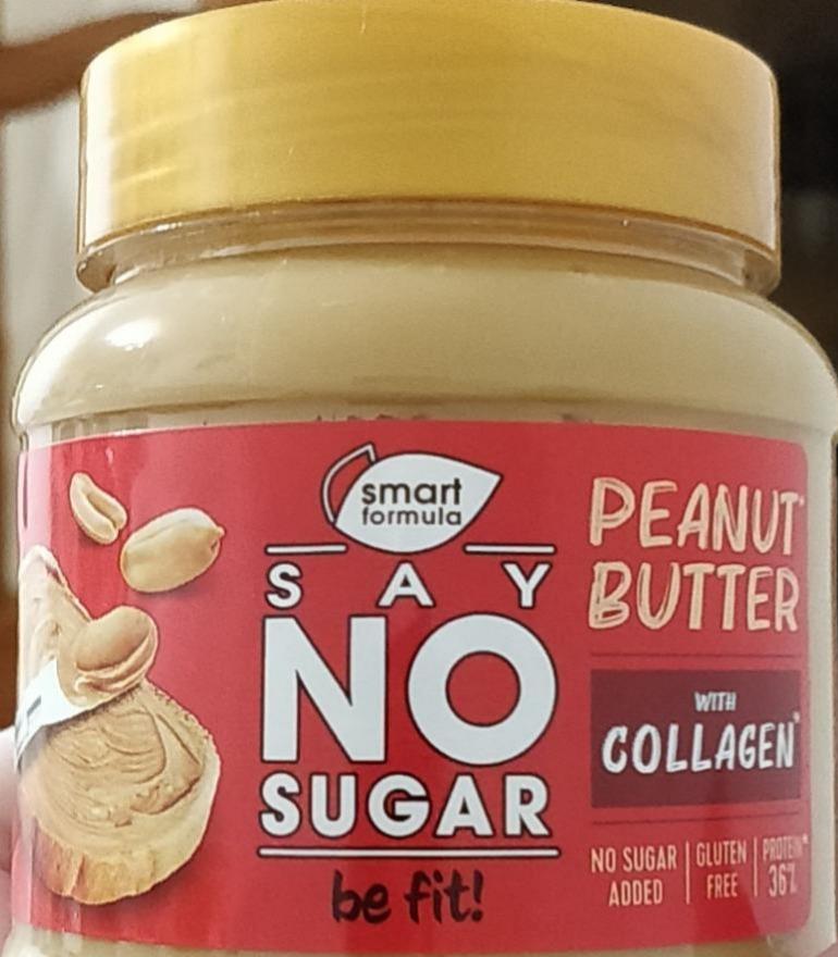 Фото - Арахисовая паста без сахара say no sugar с коллагеном Smart formula