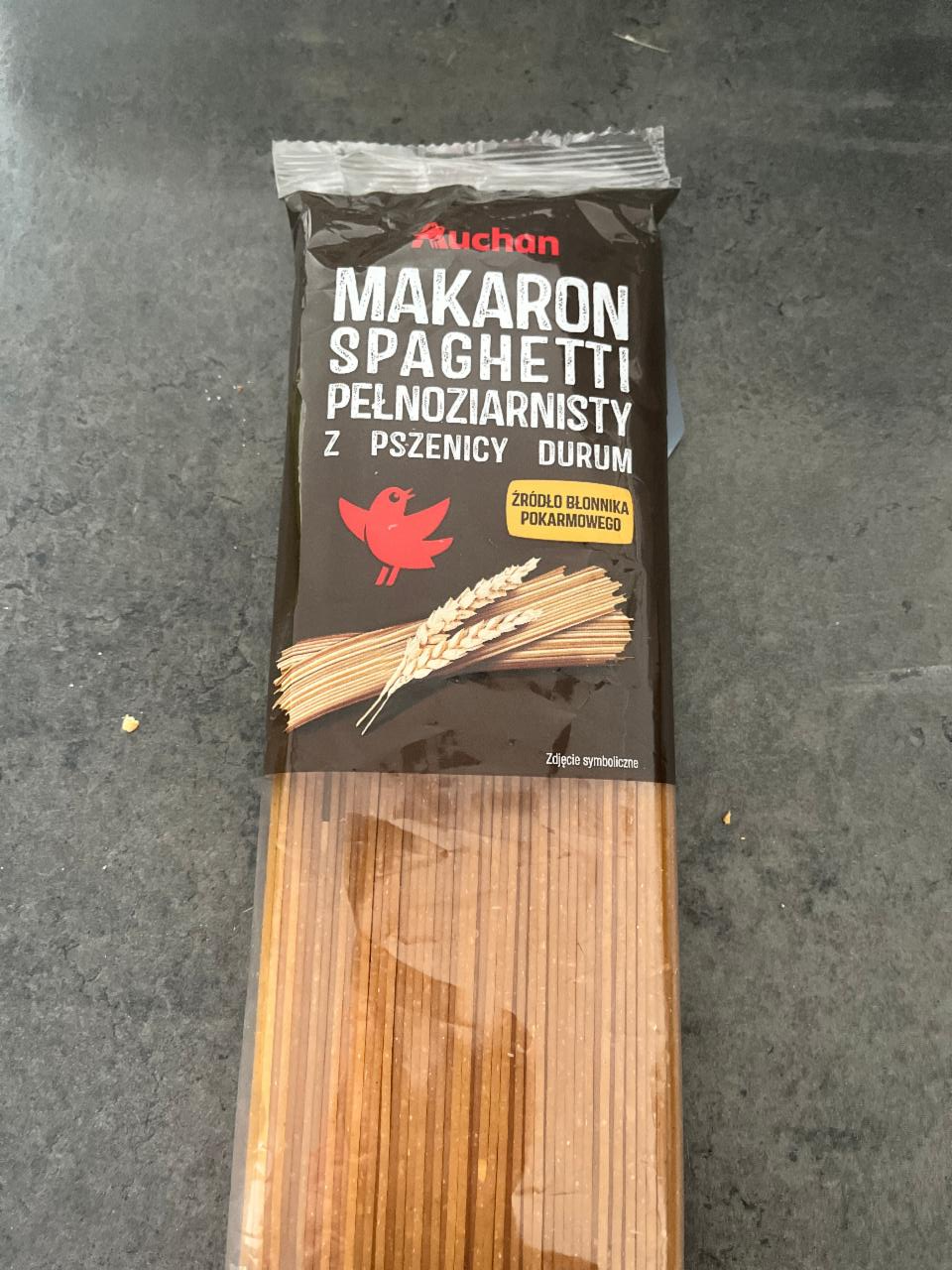 Фото - Спагетти из цельнозерновых твердых сортов пшеницы Auchan