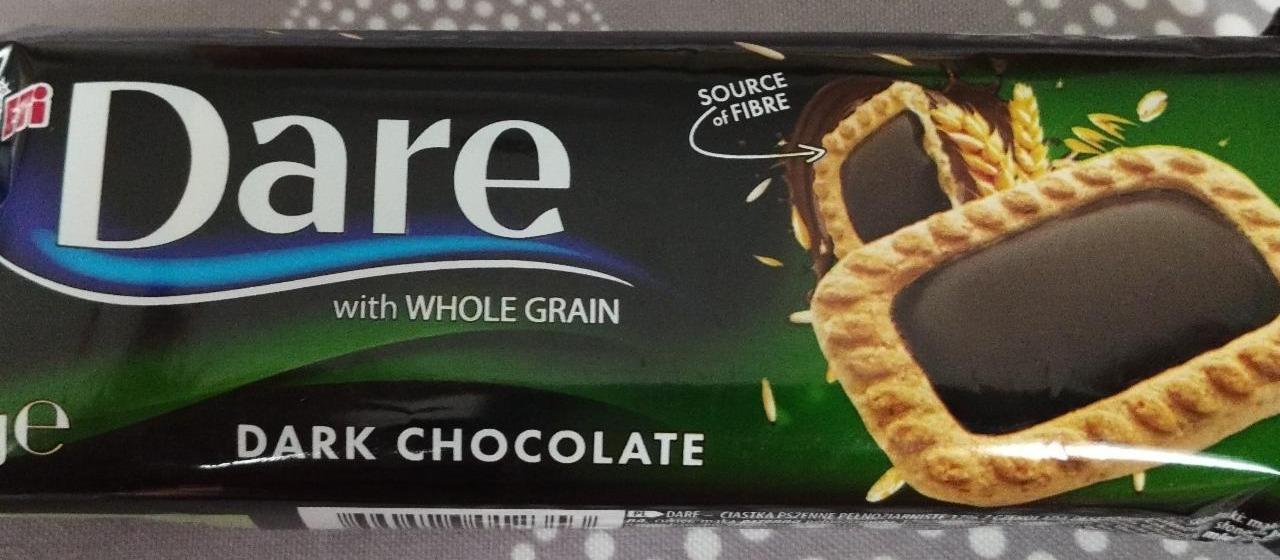 Фото - Dare Whole Grain Wheat Biscuits with Dark Chocolate Eti