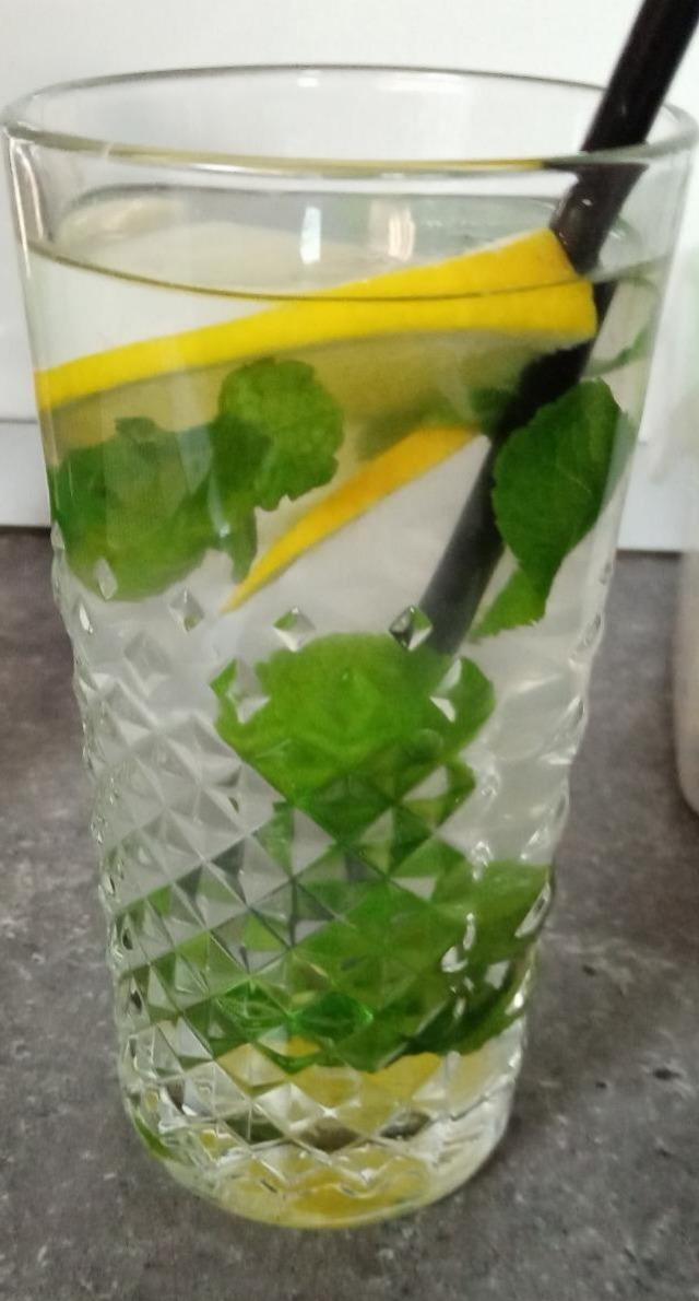 Фото - вода с мятой и лимоном