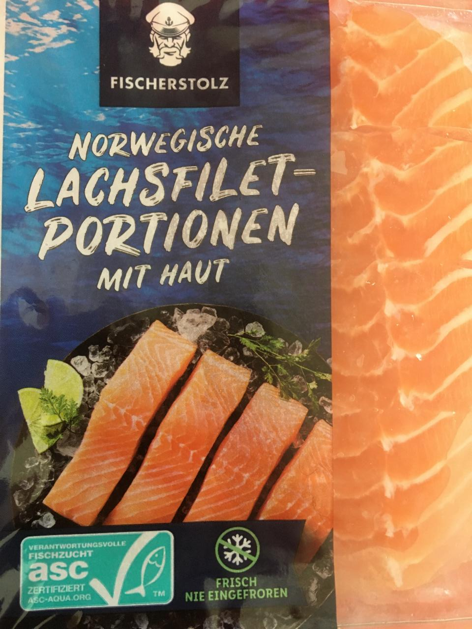Фото - норвежский лосось Norwegische Lachsfilet-Portionen mit haut Fischerstolz