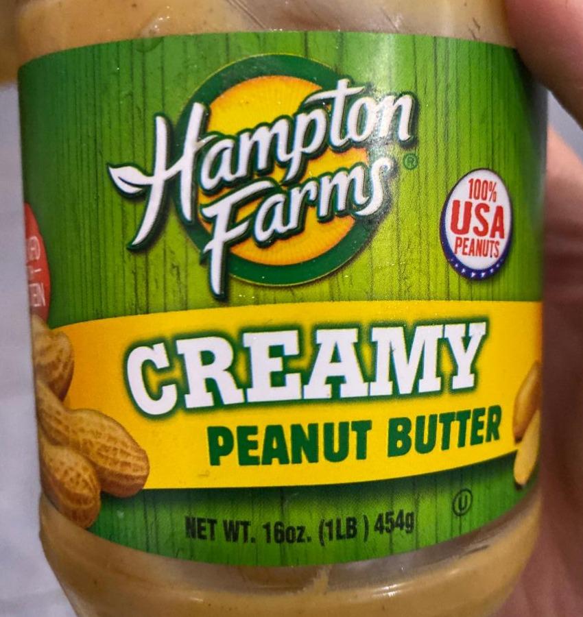 Фото - Паста арахисовая Creamy Peanut Butter Hampton Farms