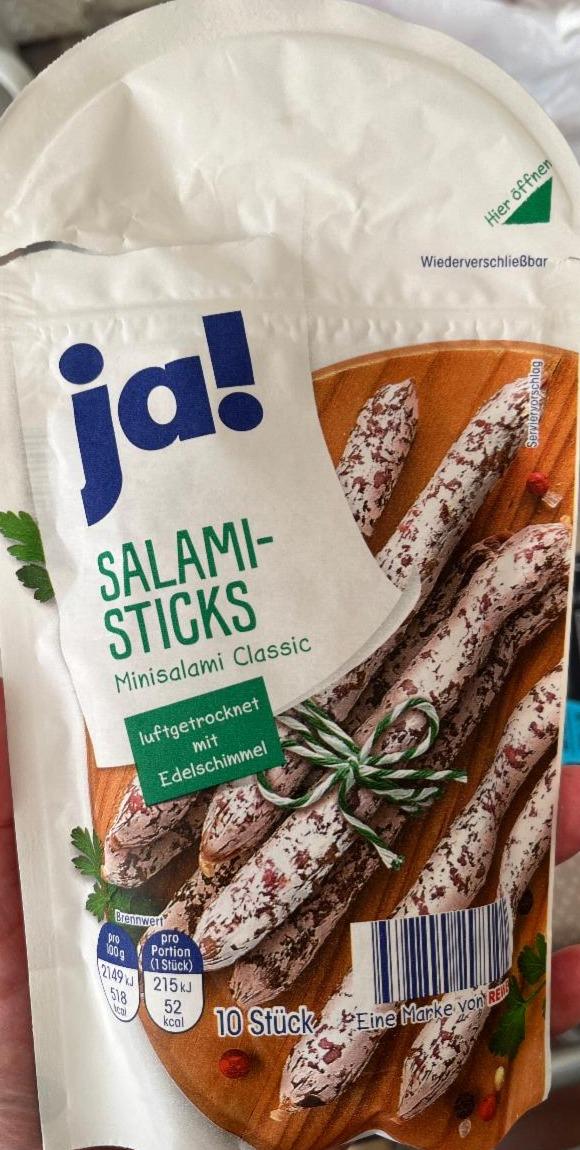 Фото - Колбаски салями Salami Sticks Ja!
