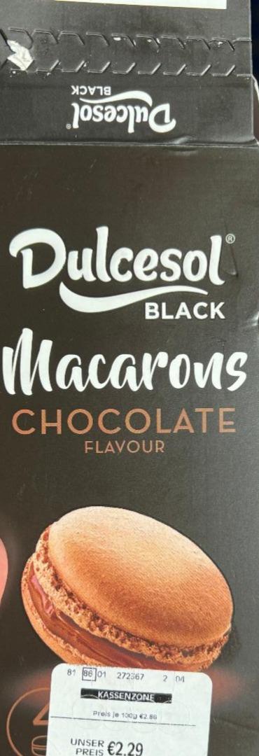 Фото - Печенье Макаронсы Black macarons chocolate Dulcesol