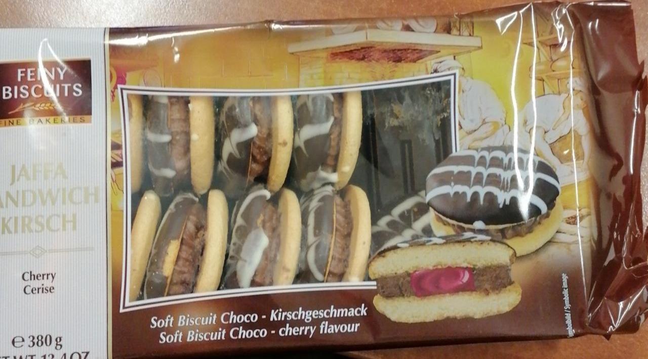 Фото - Шоколадное печенье с кремом из вишни 380 Feiny Biscuits