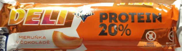 Фото - Deli Protein 20% meruňka v čokoládě Orion