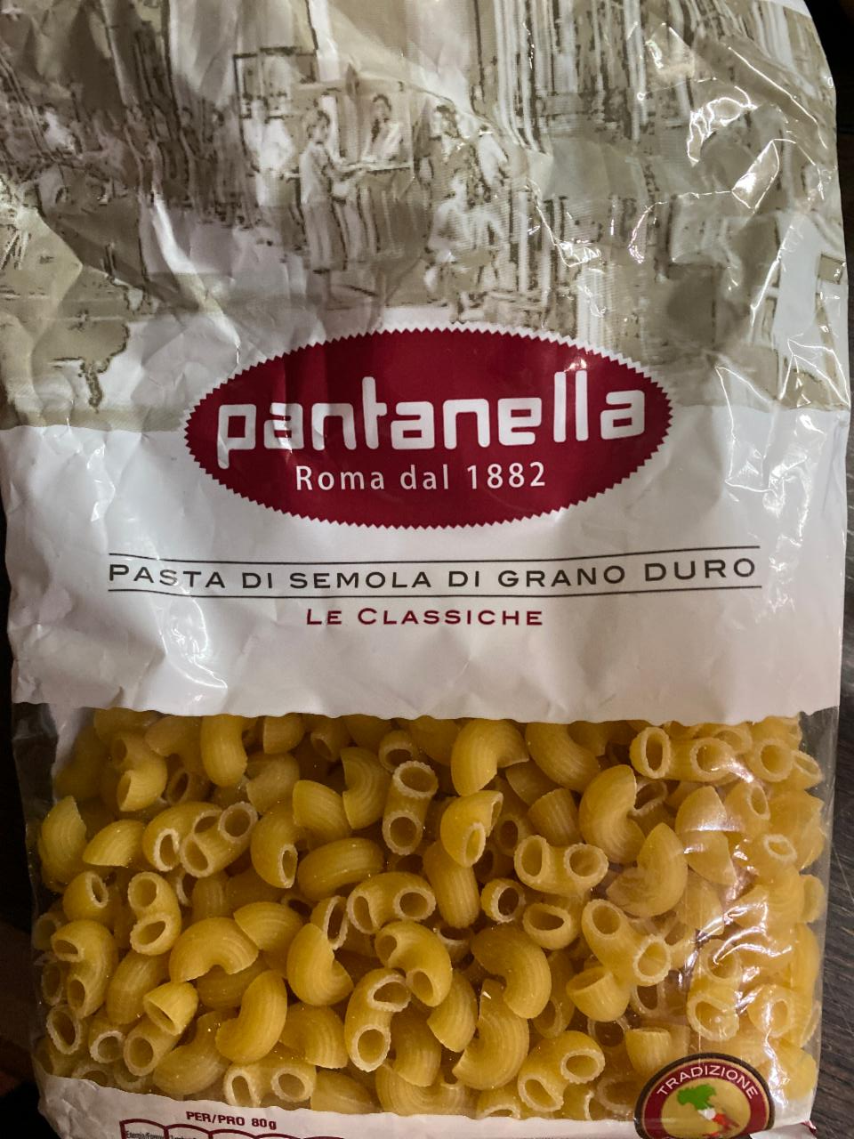 Фото - макароны из твердых сортов пшеницы рожки Le classiche пантанелла Pantanella