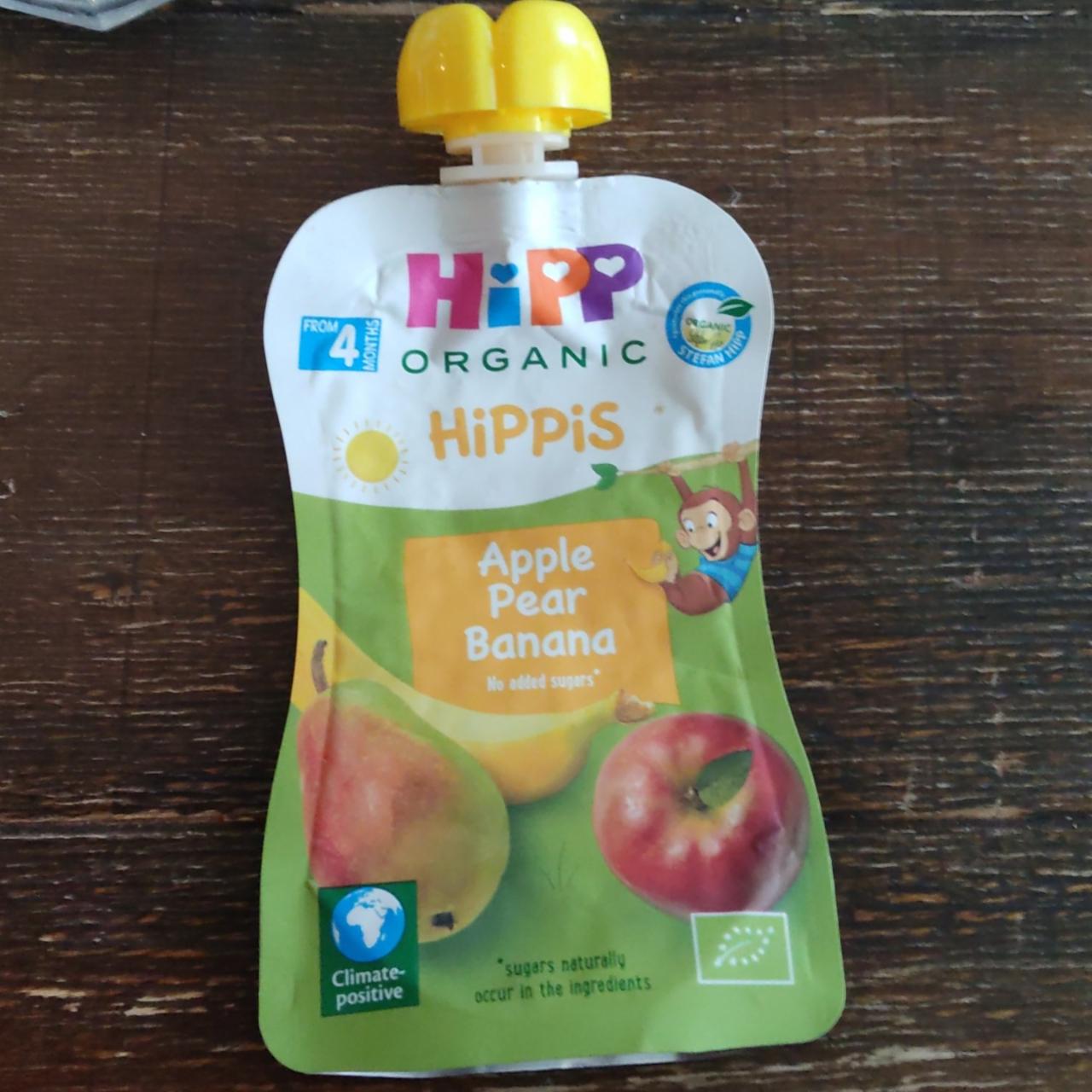Фото - Пюре фруктовое детское 100% яблоко-груша-банан Hipp