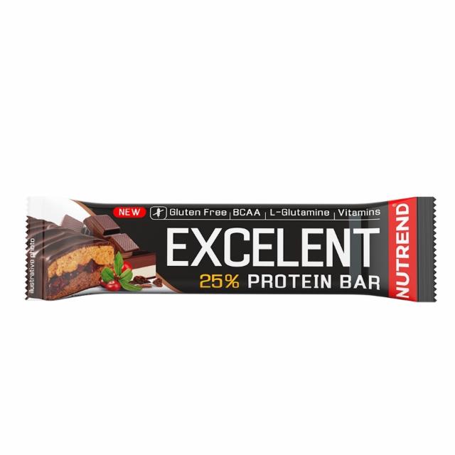 Фото - excelent 25% protein bar chocolate nougat with cranberries with real milk chocolate Nutrend